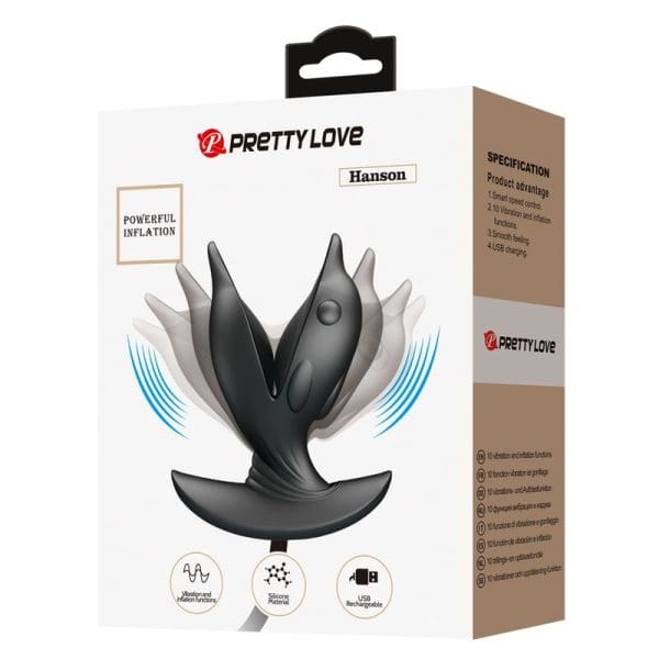 PRETTY LOVE - INFLATABLE & RECHARGEABLE DELFIN ANAL PLUG 10